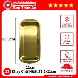 Dung Cu Inox Ma Vang khay chu nhat 23