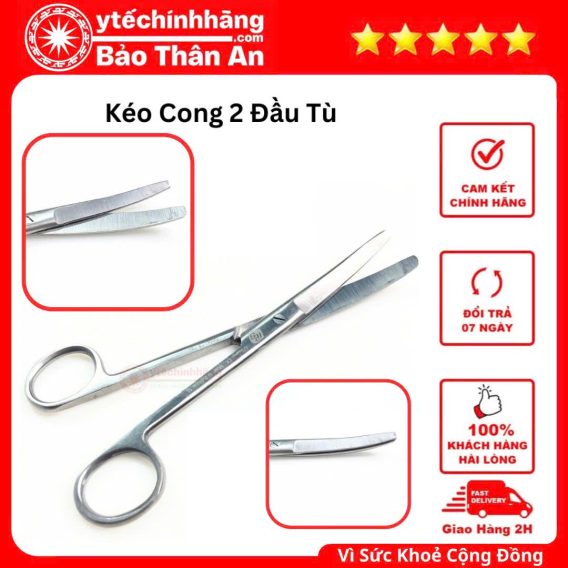 Kéo Đầu Tù 14cm 16cm 18cm 20cm 17 Kéo Đầu Tù 14cm 16cm 18cm 20cm