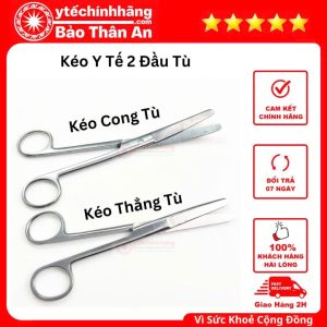 Kéo Đầu Tù 14cm 16cm 18cm 20cm 7 keo dau tu thang cong