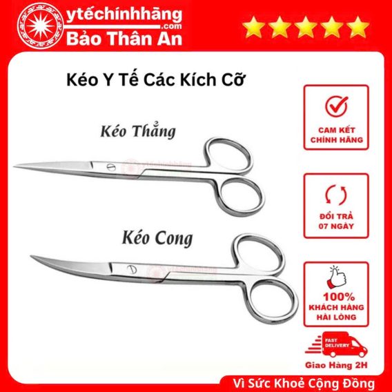 Kéo Nhọn 10cm 12cm 14cm 16cm 18cm 20cm