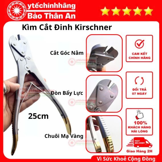 Kìm Cắt Đinh Kirschner Góc Nằm