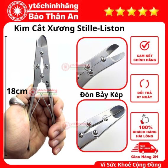Kìm Cắt Xương Stille-Liston Thẳng 18cm 15 Kim Cat Xuong Stille Liston Thang 18cm 2