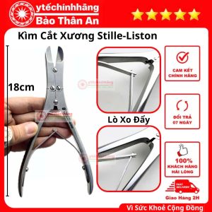 Kìm Cắt Xương Stille-Liston Thẳng 18cm 10 Kim Cat Xuong Stille Liston Thang 18cm 4