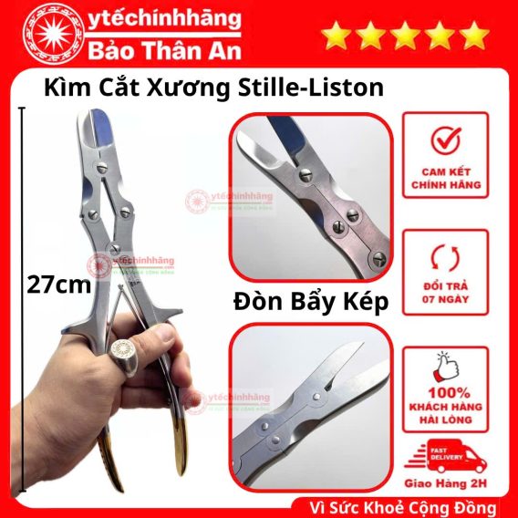 Kìm Cắt Xương Stille-Liston Thẳng 27cm